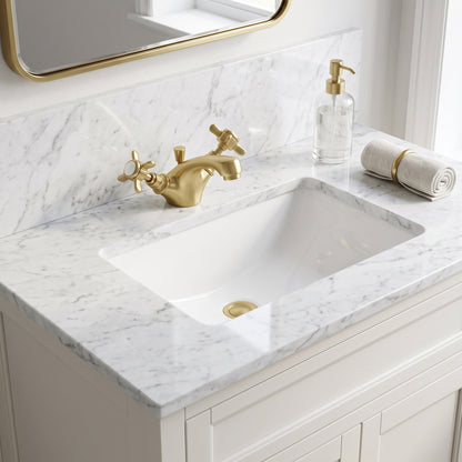 Fairford Kensington Brushed Brass 1 Hole Basin Mixer