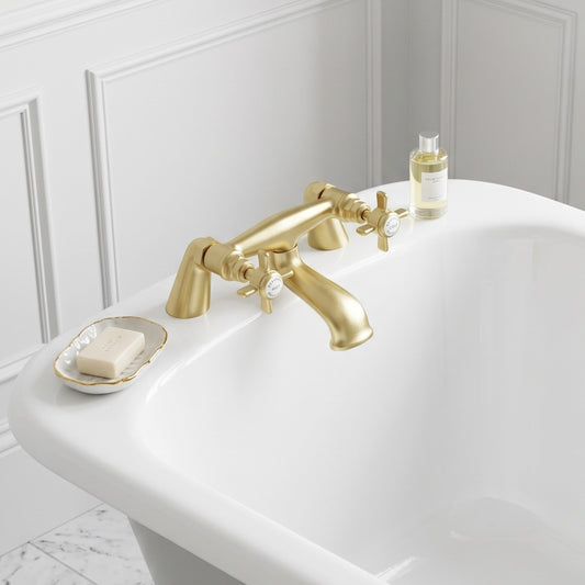 Fairford Kensington Brushed Brass Bath Filler