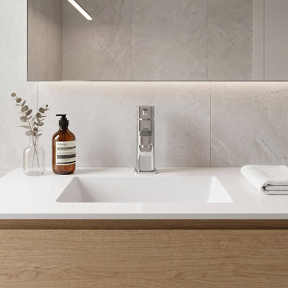 Fairford Kingswood Basin Mixer with Push Button Waste
