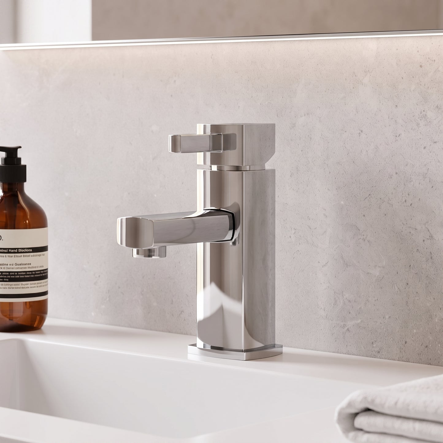 Fairford Kingswood Basin Mixer with Push Button Waste