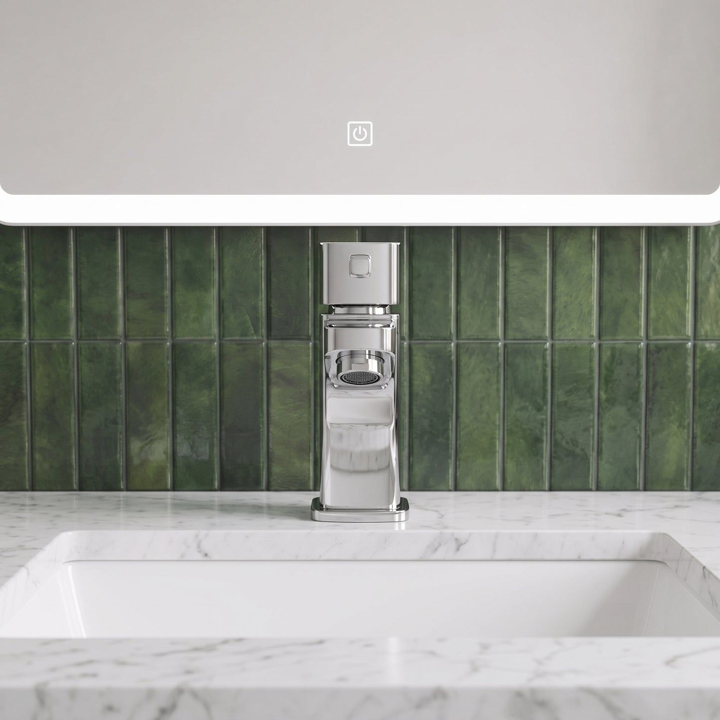 Fairford Kingswood Mini Basin Mixer with Push Button Waste