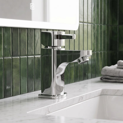 Fairford Kingswood Mini Basin Mixer with Push Button Waste