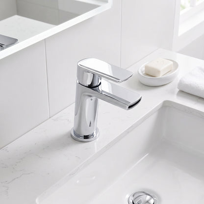 Fairford Knighton Basin Mixer with Push Button Waste
