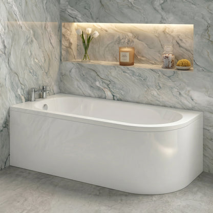 Fairford Left Hand Back To Wall Bath and Panel