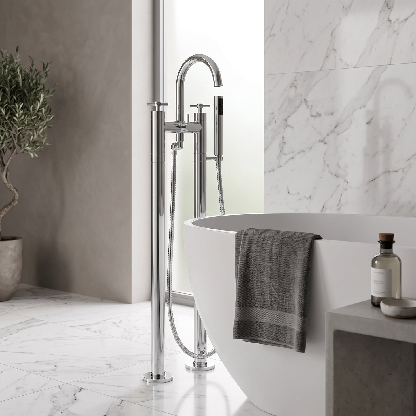 Fairford Lineka Freestanding Bath Shower Mixer