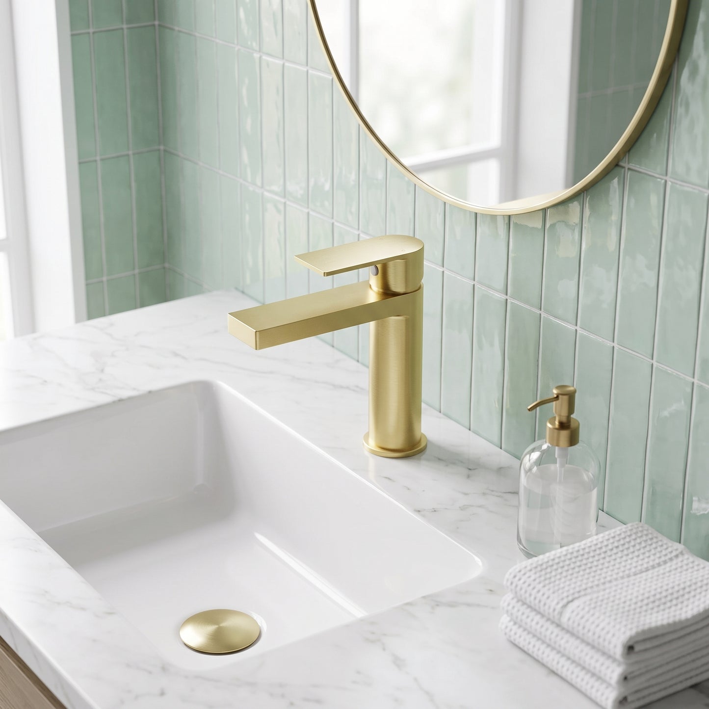 Fairford Loft Brushed Brass Basin Mixer