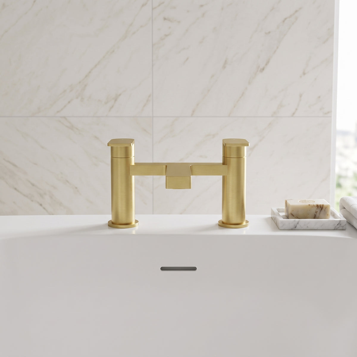 Fairford Loft Brushed Brass Bath Filler