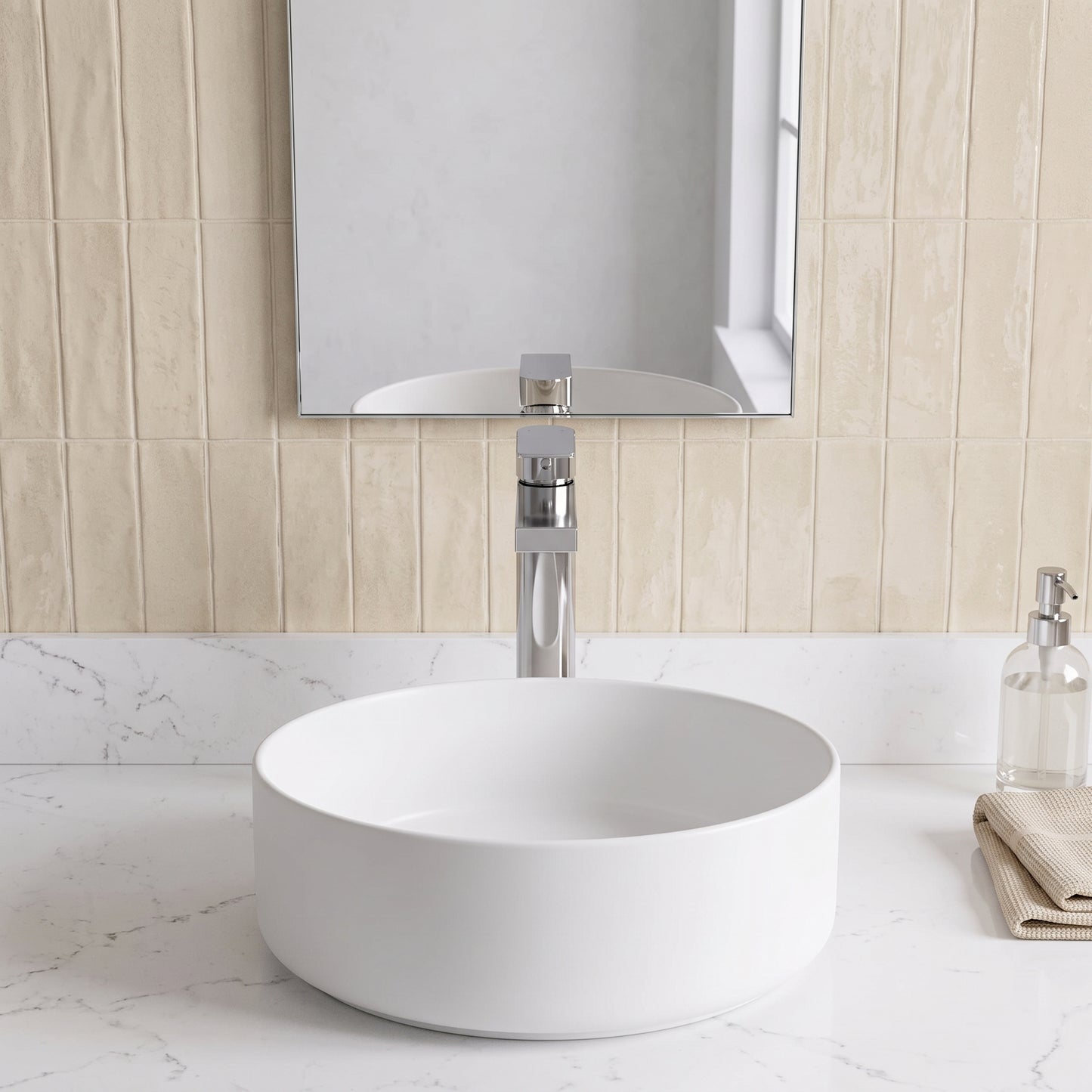 Fairford Loft Chrome High Rise Basin Mixer