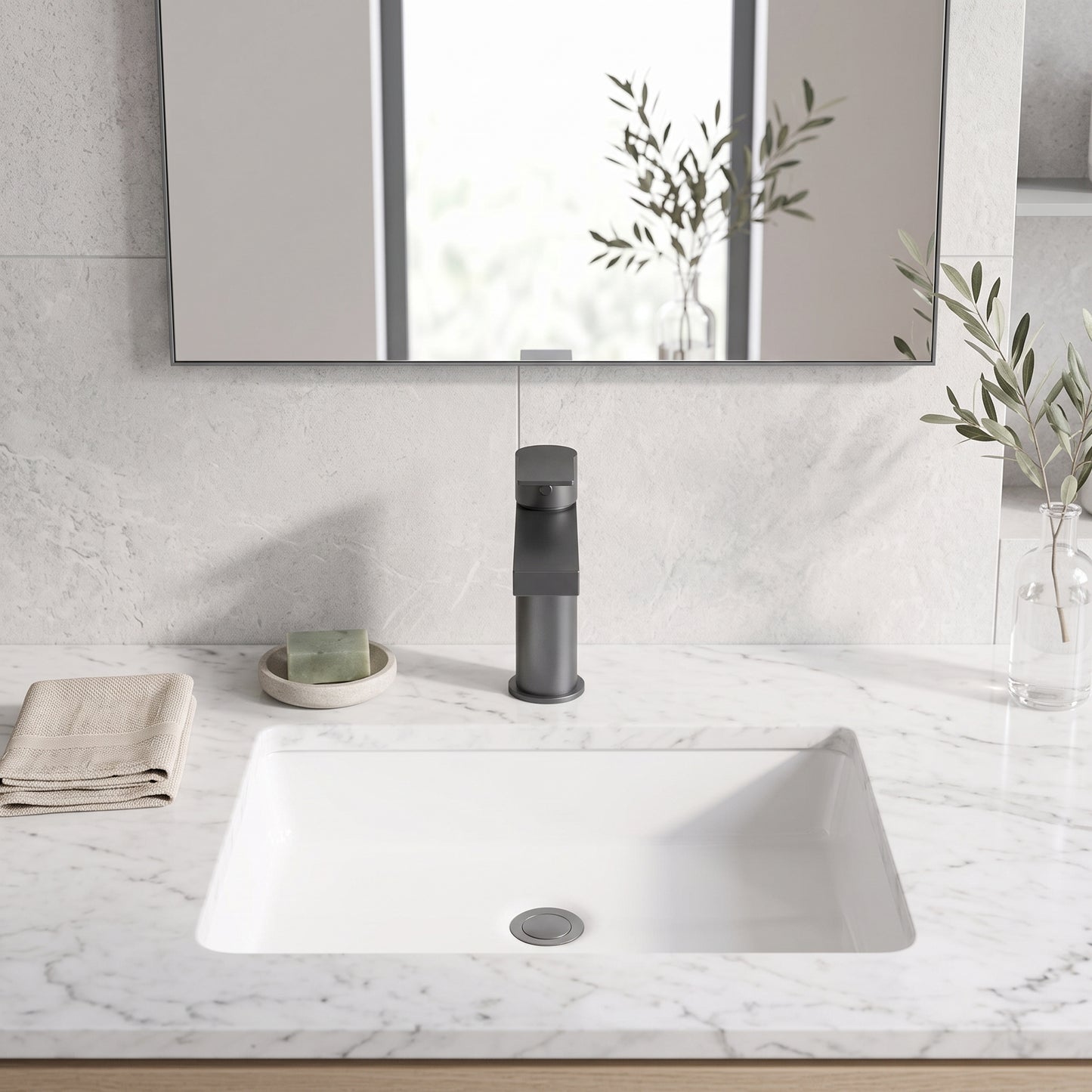 Fairford Loft Matt Black Basin Mixer