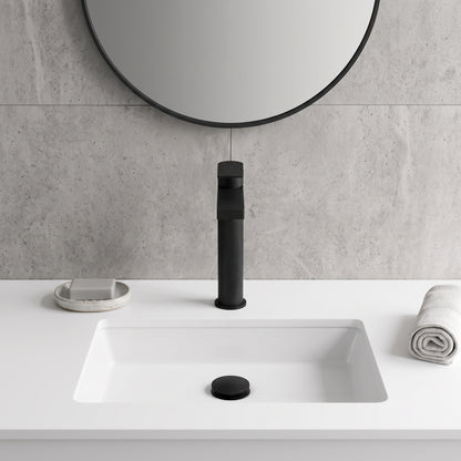 Fairford Loft Matt Black High Rise Basin Mixer