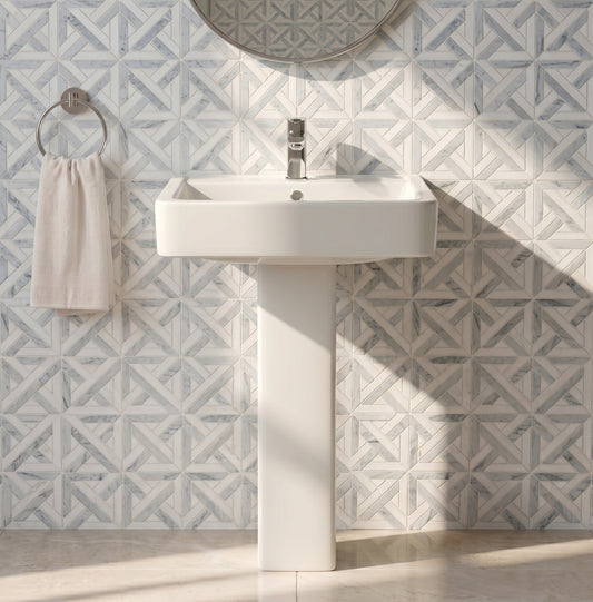 Fairford Loren Pro 600mm 1TH Basin and Full Pedestal