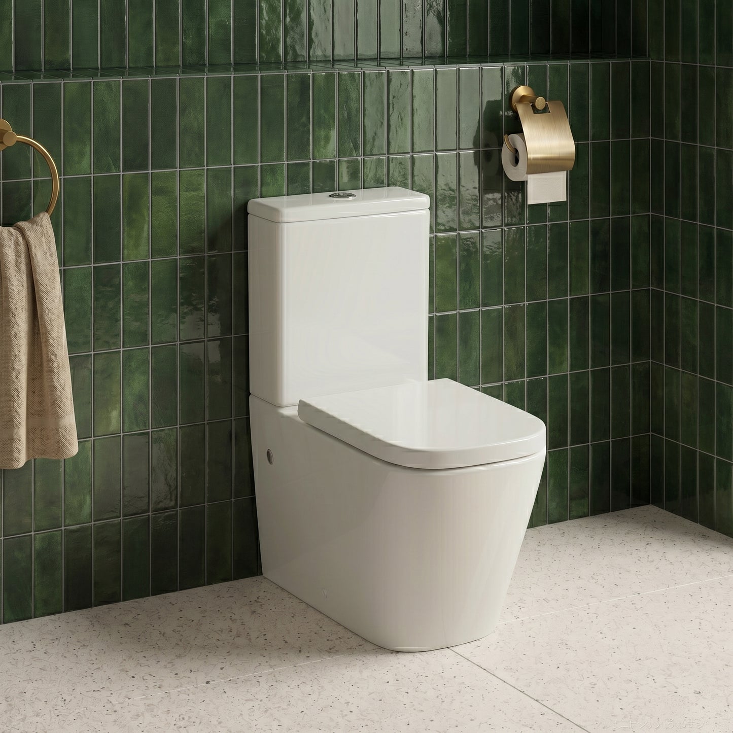 Fairford Loren Pro Close Coupled Toilet with Wrapover Seat