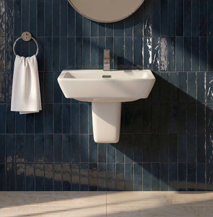 Fairford Mellow 520mm 1TH Basin With Semi-Pedestal