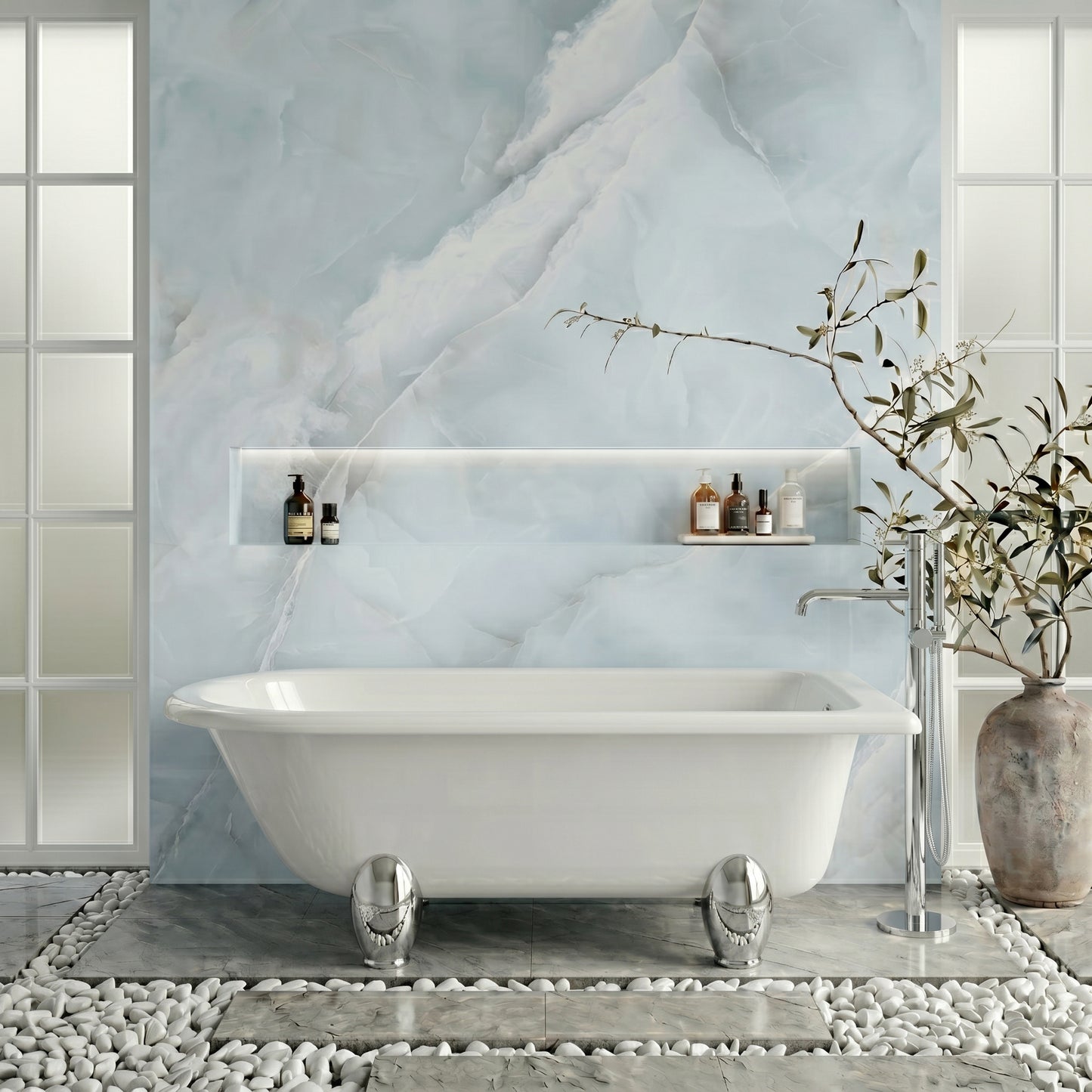 Fairford Middleham 1700mm Freestanding Bath with Deacon Feet