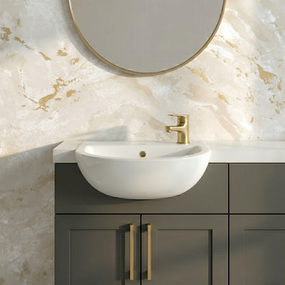 Fairford Natta 400mm, 1TH Semi Recessed Basin