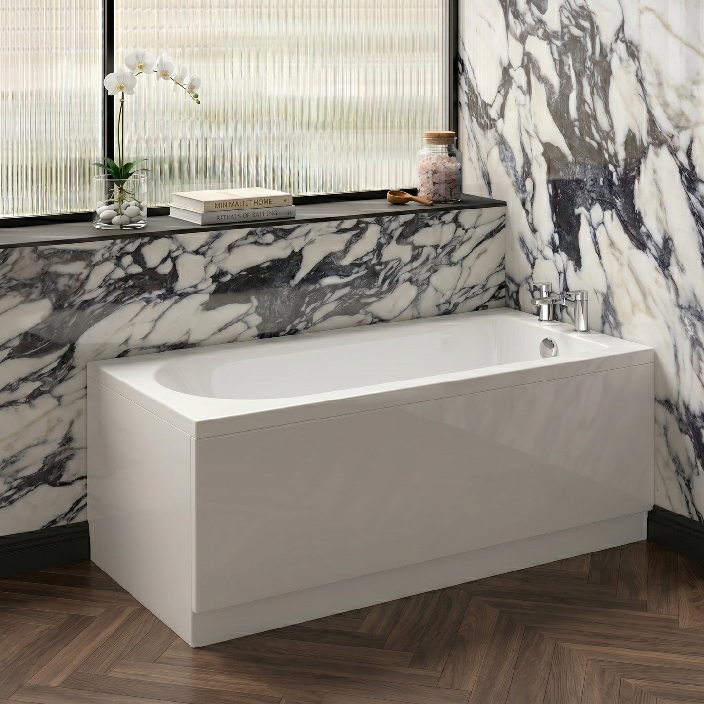Fairford Novus 1500 x 700mm Single Ended Straight Bath, 0TH