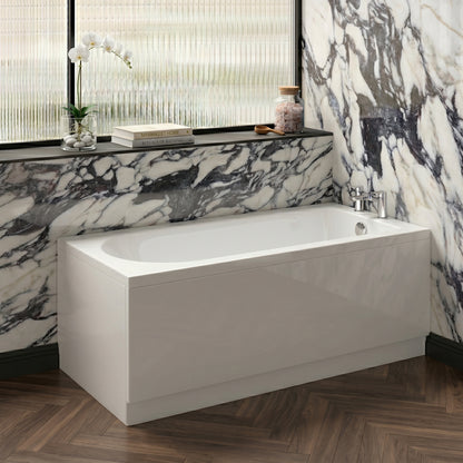 Fairford Novus 1500 x 700mm Single Ended Straight Bath, 0TH