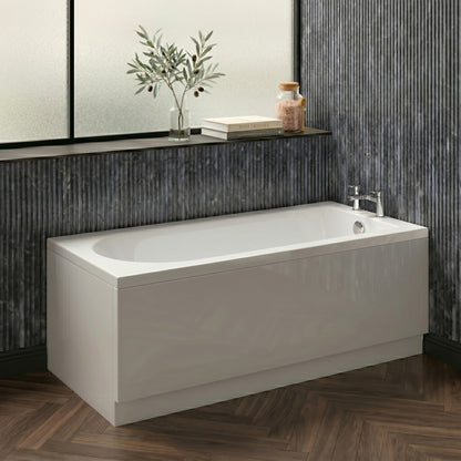 Fairford Novus 1600 x 700mm Single Ended Straight Bath, 0TH