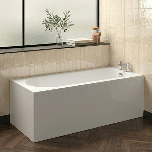 Fairford Novus 1700 x 750mm Single Ended Straight Bath, 0TH