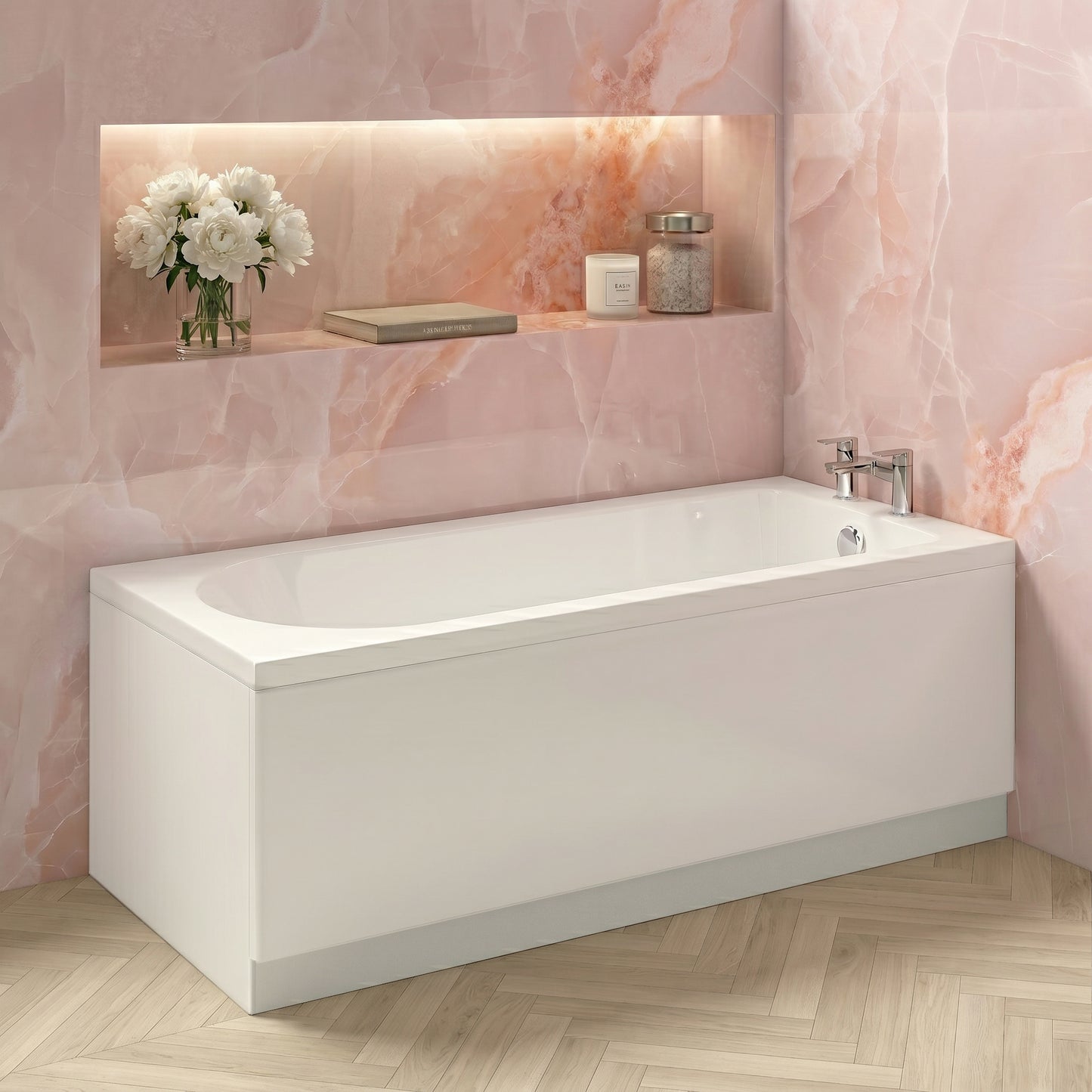 Fairford Novus Pro Reinforced 1700 x 700mm Single Ended Straight Bath