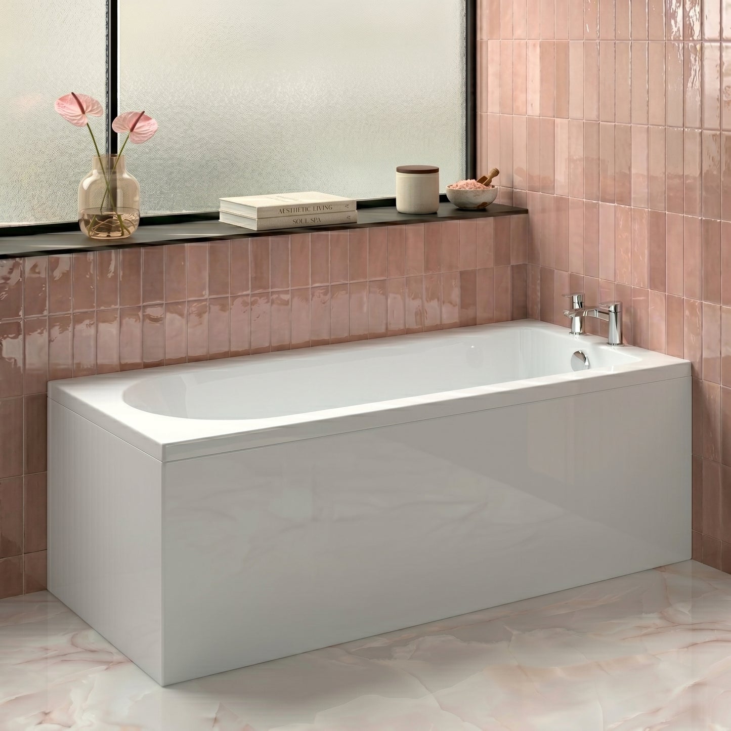 Fairford Novus Pro Reinforced 1700 x 750mm Single Ended Straight Bath