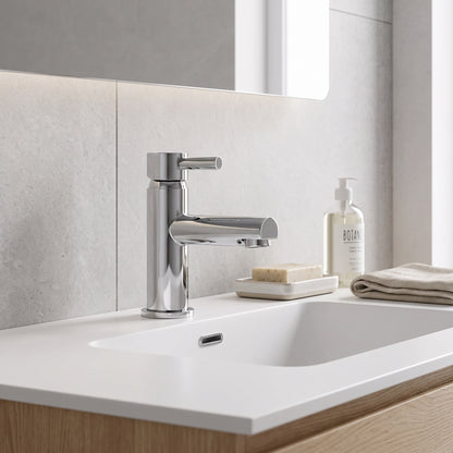 Fairford Nuro Basin Mixer with Push Button Waste