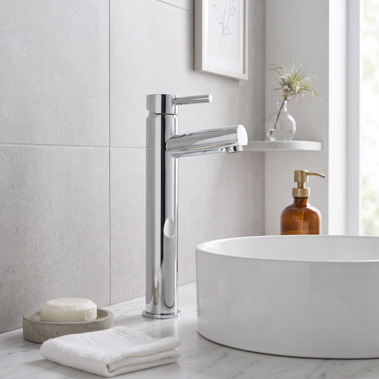 Fairford Nuro High Rise Basin Mixer