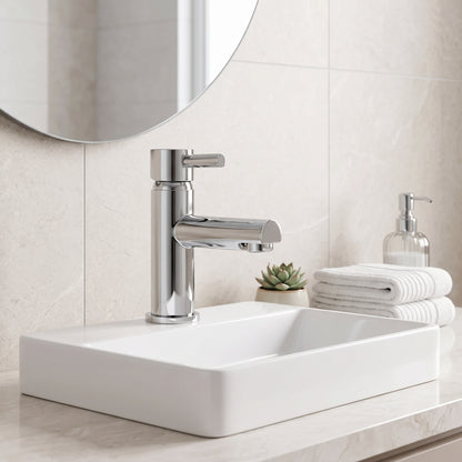Fairford Nuro Mini Basin Mixer with Push Button Waste