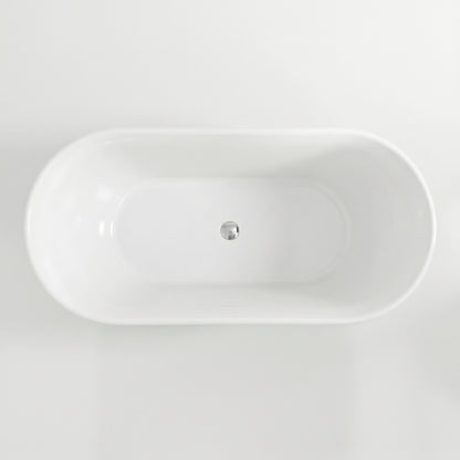 Fairford Omnia 1680 x 750 x 570mm Matt Solid Surface Freestanding Bath
