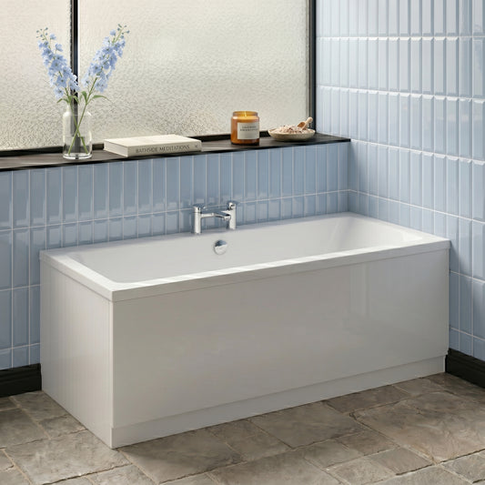 Fairford Onero 1700 x 700mm Double Ended Straight Bath, 0TH