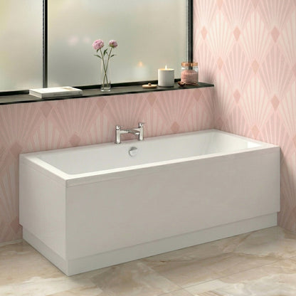 Fairford Onero 1700 x 750mm Double Ended Straight Bath, 0TH