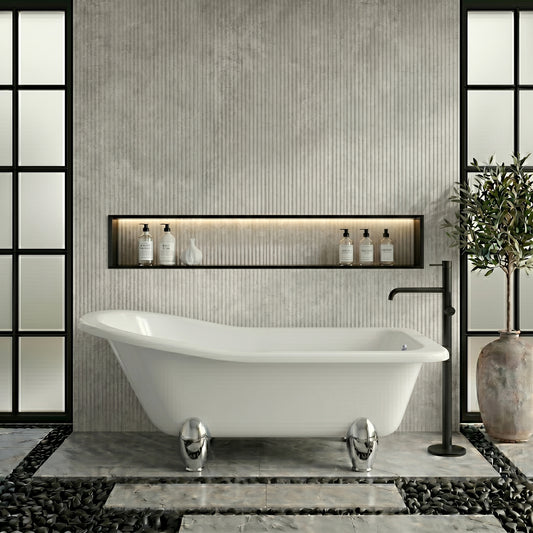 Fairford Portchester 1500mm Freestanding Baths - Various Feet Options-Deacon Feet
