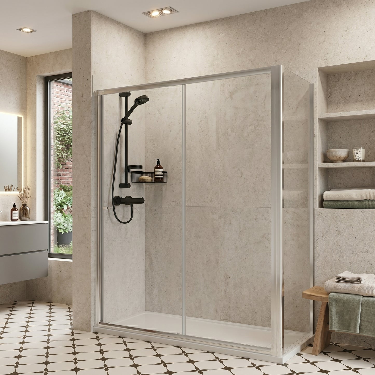 Fairford Pro 6mm, 760mm Shower Enclosure Side Panel