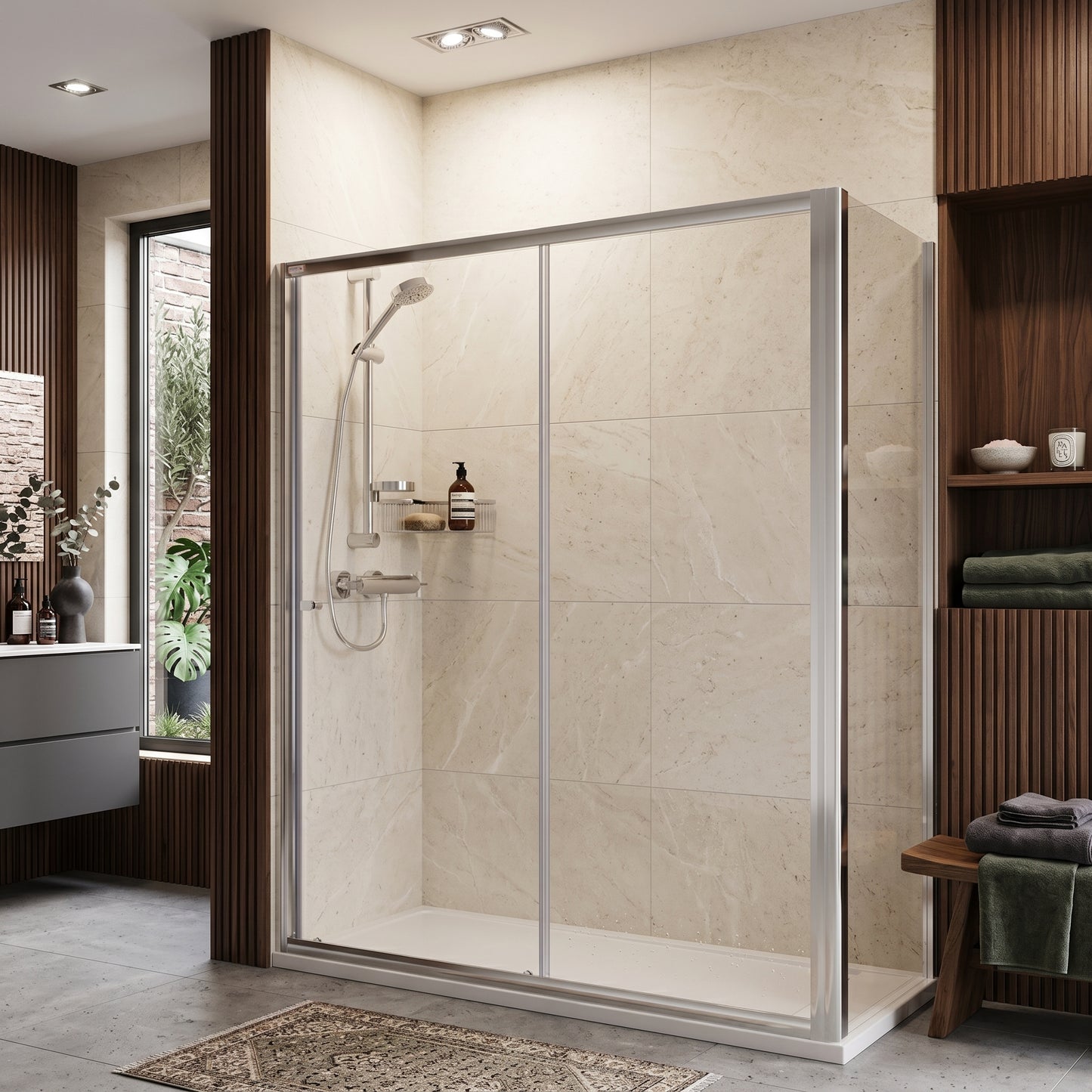 Fairford Pro 6mm, 800mm Shower Enclosure Side Panel