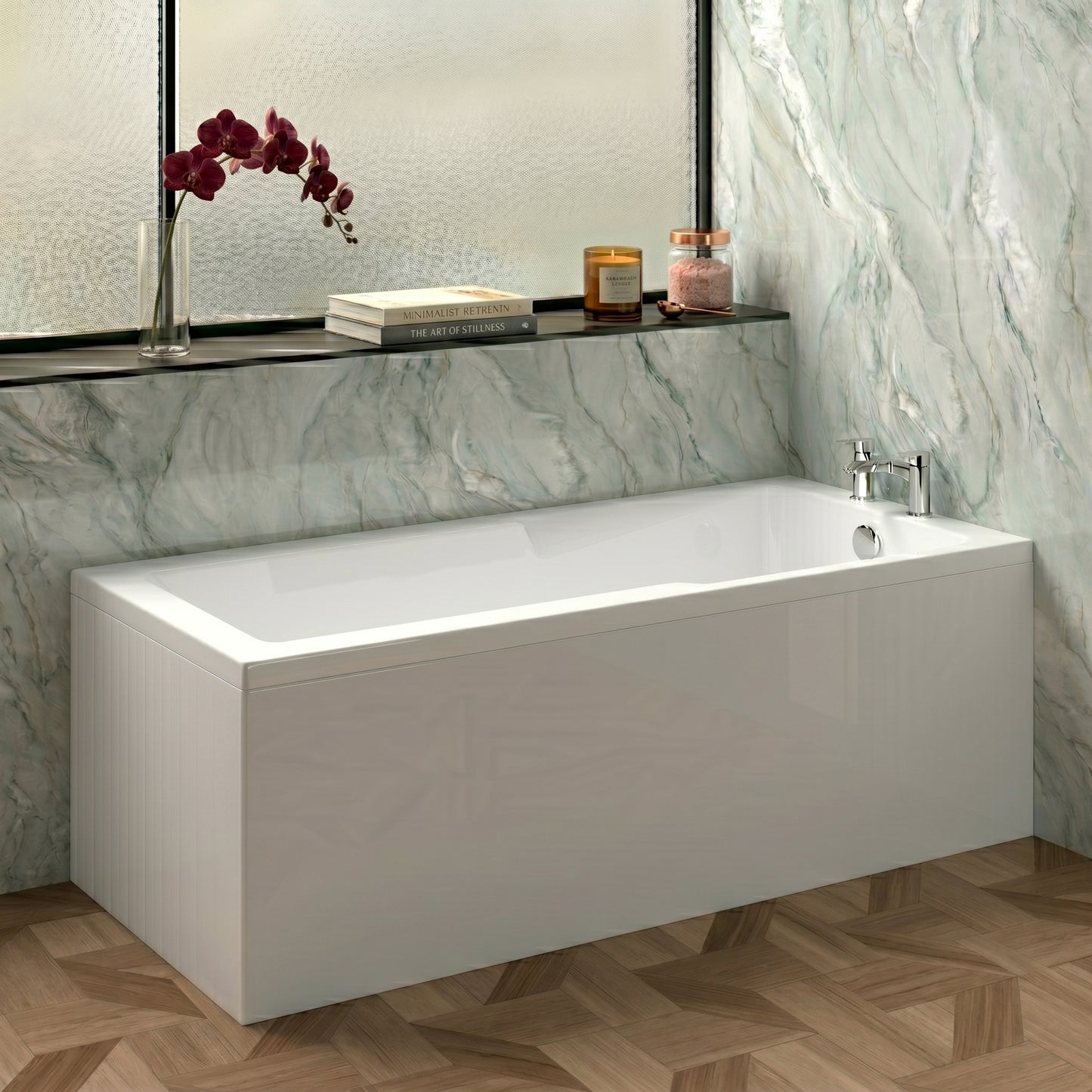 Fairford Pro Reinforced 1700 x 750mm Straight Shower Bath