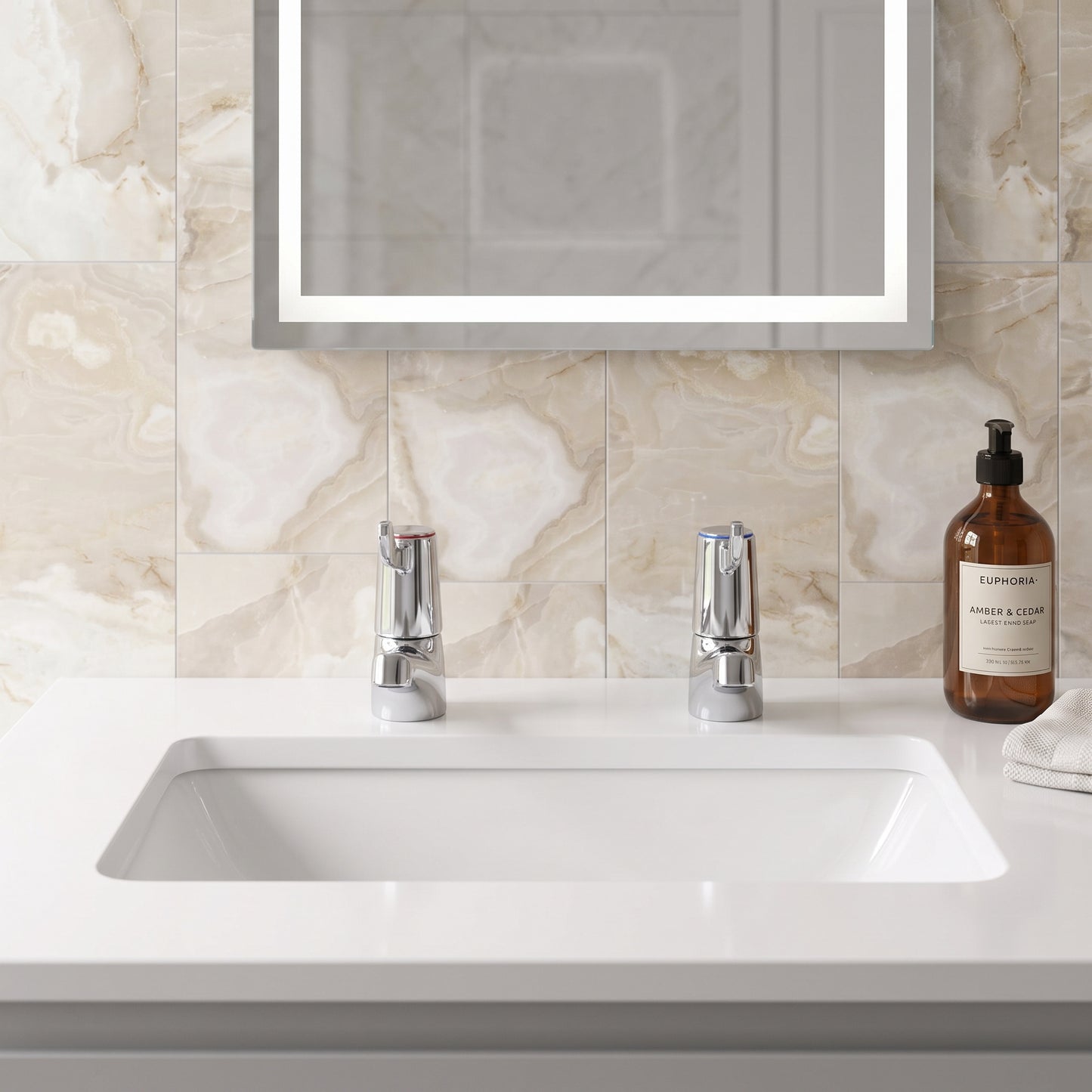 Fairford Quarter Turn Lever Taps Basin Pillar Taps
