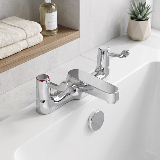 Fairford Quarter Turn Lever Taps Bath Filler