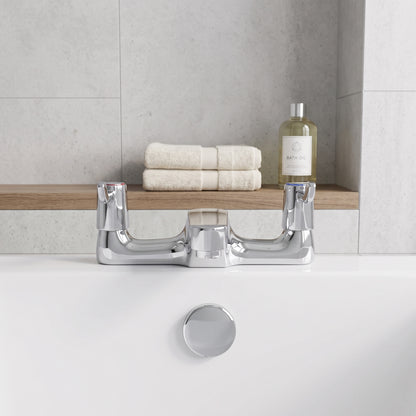 Fairford Quarter Turn Lever Taps Bath Filler
