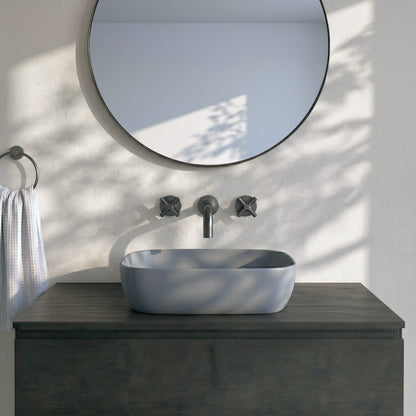 Fairford Rectangular Matt Grey Vessel 455 x 325 x 135mm 0TH