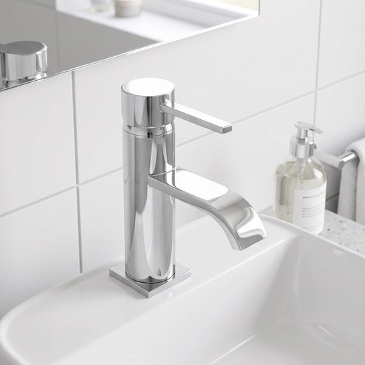 Fairford Redway Basin Mixer with Push Button Waste