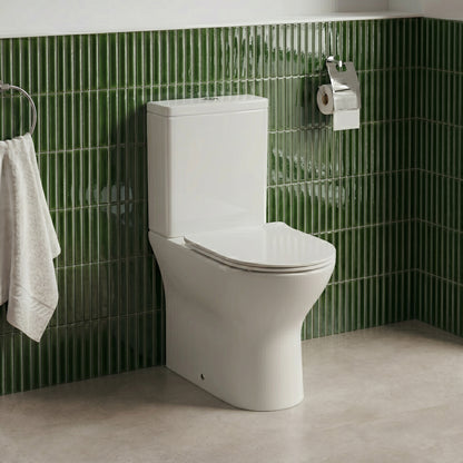 Fairford Relay Open Backed Close Coupled Toilet with Soft Close Seat
