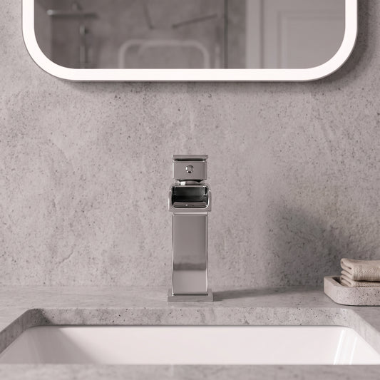 Fairford Rena Basin Mixer with Push Button Waste
