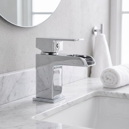 Fairford Rena Mini Basin Mixer with Push Button Waste
