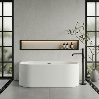 Fairford Rimini Back To Wall 1700 x 780 x 590mm Freestanding Bath