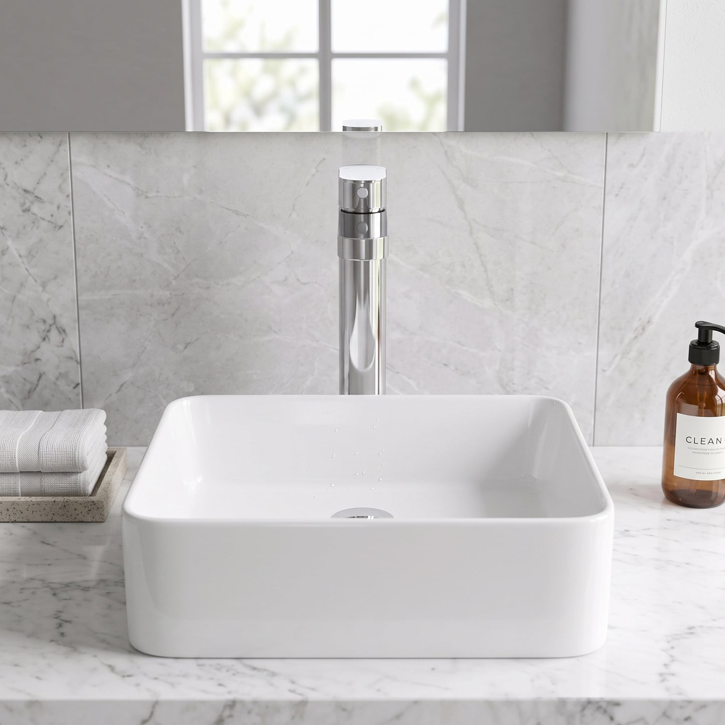Fairford Sienne Chrome High Rise Basin Mixer