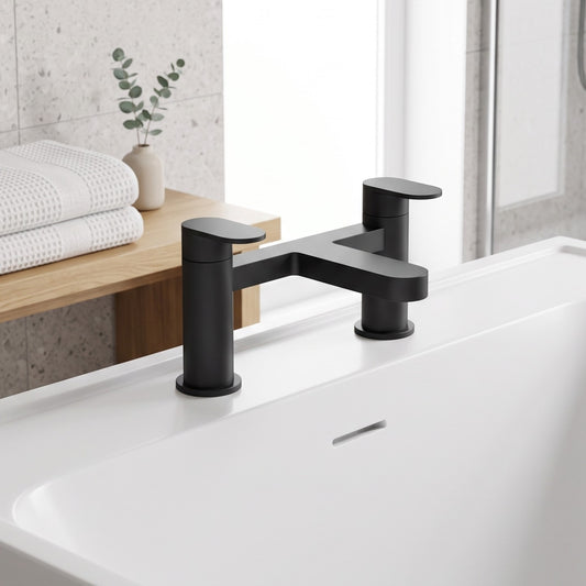 Fairford Sienne Matt Black Bath Filler