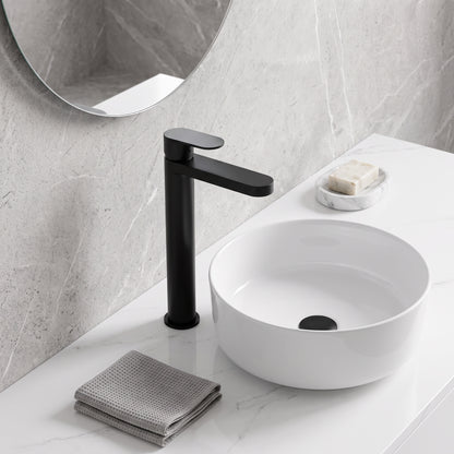 Fairford Sienne Matt Black High Rise Basin Mixer