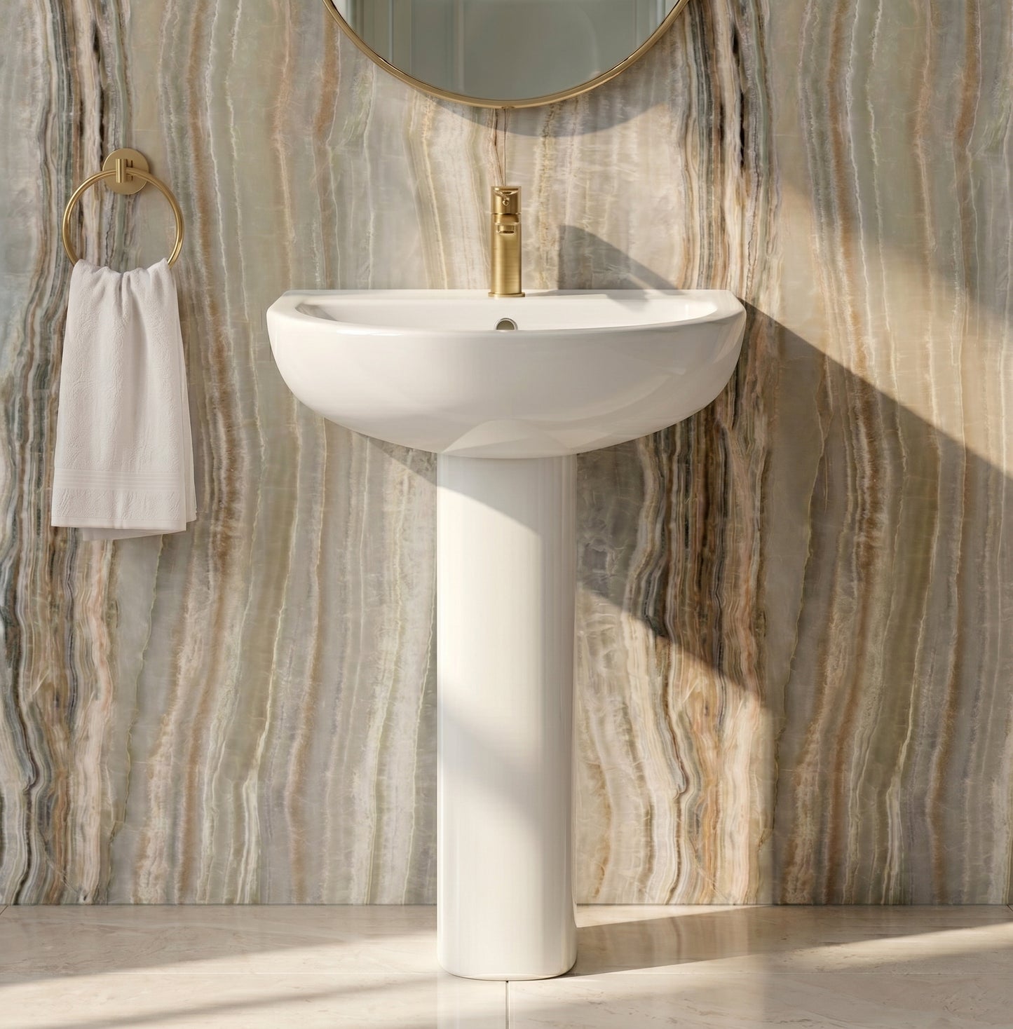 Fairford Tiene Basin with Full Pedestal