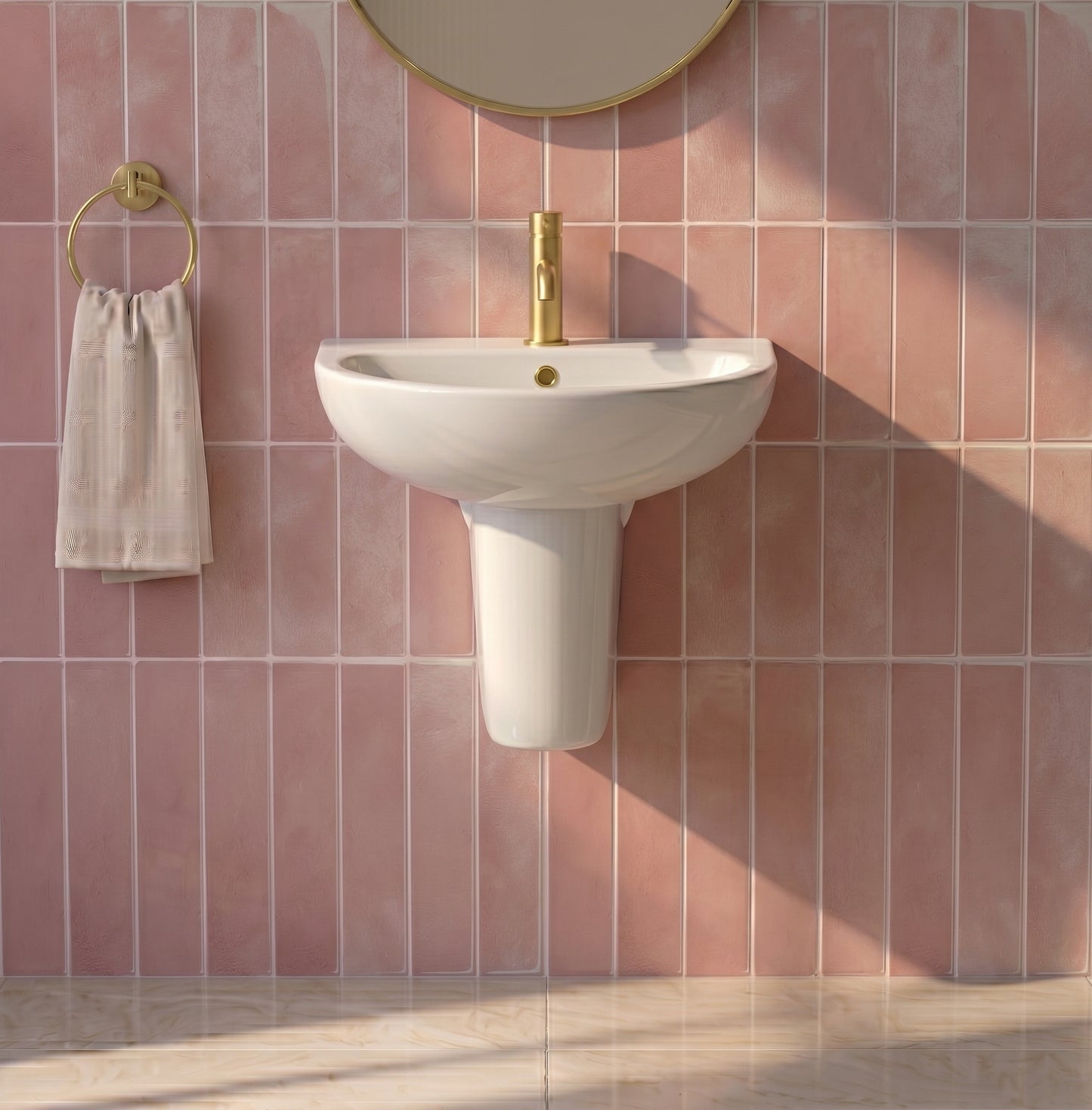 Fairford Tiene Basin with Semi Pedestal