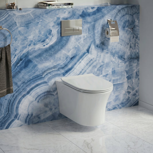 Fairford Tiene Rimless Wall Hung Toilet With Slim Soft Close Seat
